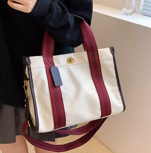 Women's Oversized Canvas Tote Bag, 2024 Spring/Summer A&S Collection