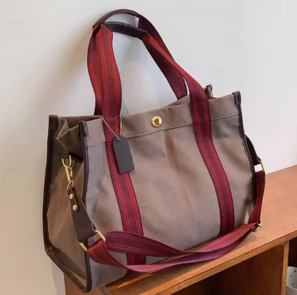 Women's Oversized Canvas Tote Bag, 2024 Spring/Summer A&S Collection