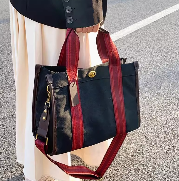 Women's Oversized Canvas Tote Bag, 2024 Spring/Summer A&S Collection