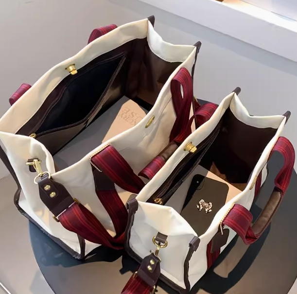 Women's Oversized Canvas Tote Bag, 2024 Spring/Summer A&S Collection