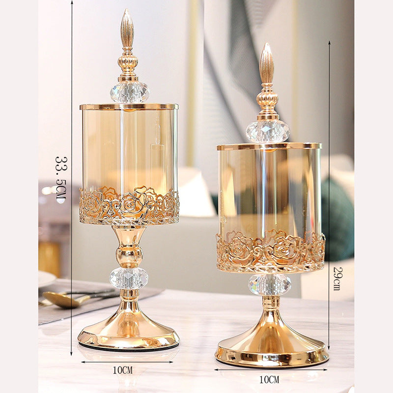 **Luxurious crystal glass storage—elevate your decor beautifully.** CJ
