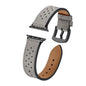 Solid Color Porous Model Breathable Leather Wristband A&S Collection
