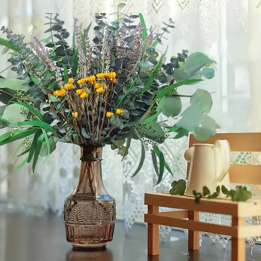 **Elegant eucalyptus lavender stems—refresh your shower decor naturally.** CJ