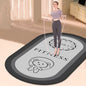 Oval Home Indoor Silent Anti-slip Fitness Thickened Skipping Rope Shock Pad Yoga Mat A&S Collection