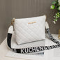 Trendy Small Messenger Bag for Women: Elegant Lingge Embroidery Design with Fashionable Chain Strap – Perfect Ladies’ Crossbody Purse for Everyday Style CJ
