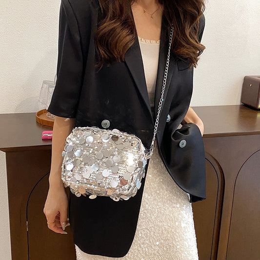 Sequin Women Large Capacity Chain One-shoulder Crossbody Bag A&S Collection