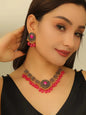 Retro Indian Style Necklace And Earrings Suite A&S Collection