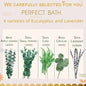 **Elegant eucalyptus lavender stems—refresh your shower decor naturally.** CJ
