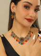 Retro Indian Style Necklace And Earrings Suite A&S Collection