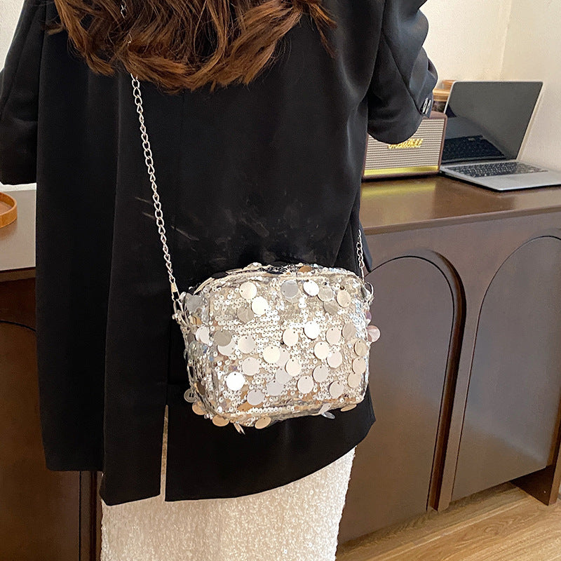 Sequin Women Large Capacity Chain One-shoulder Crossbody Bag A&S Collection