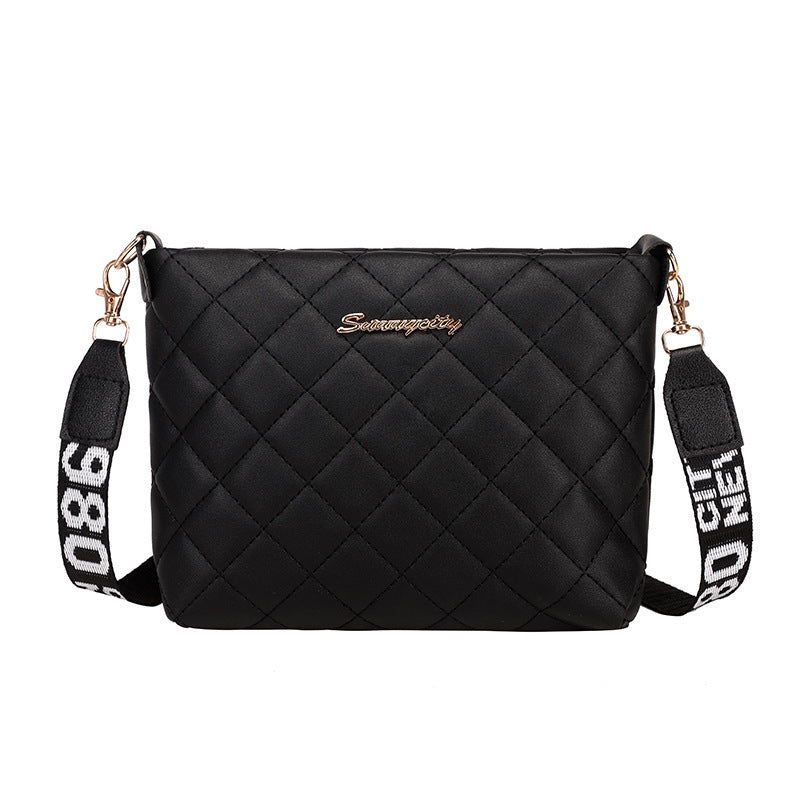Trendy Small Messenger Bag for Women: Elegant Lingge Embroidery Design with Fashionable Chain Strap – Perfect Ladies’ Crossbody Purse for Everyday Style CJ
