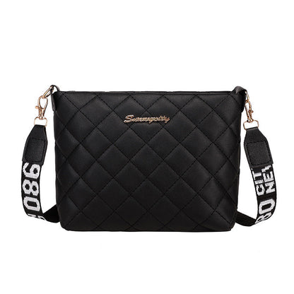 Trendy Small Messenger Bag for Women: Elegant Lingge Embroidery Design with Fashionable Chain Strap – Perfect Ladies’ Crossbody Purse for Everyday Style CJ