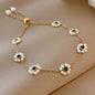 Pearl Flowers Bracelet All-match Fashion Adjustable Chain Bracelet A&S Collection