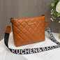 Trendy Small Messenger Bag for Women: Elegant Lingge Embroidery Design with Fashionable Chain Strap – Perfect Ladies’ Crossbody Purse for Everyday Style CJ
