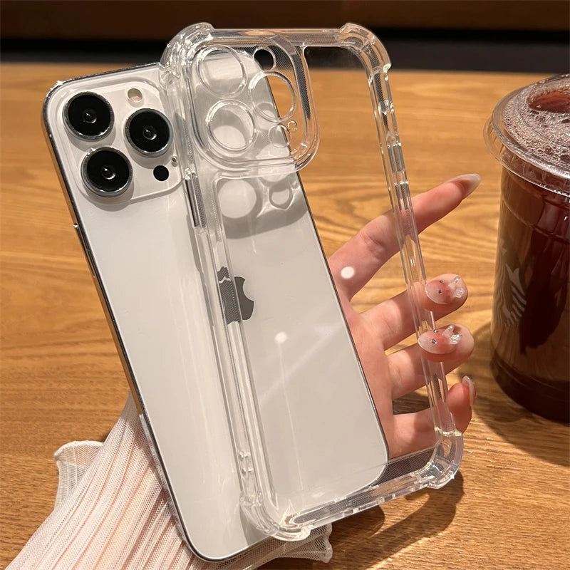 Luxury Shockproof Transparent Case For iPhone 15 14 13 12 11 Pro Max X AliExpress