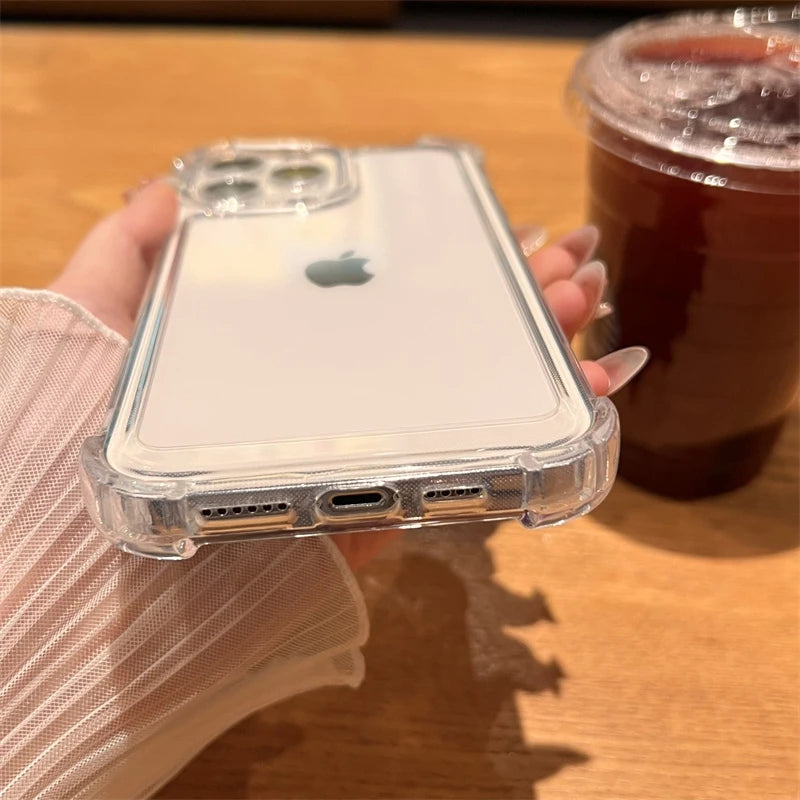 Luxury Shockproof Transparent Case For iPhone 15 14 13 12 11 Pro Max X AliExpress