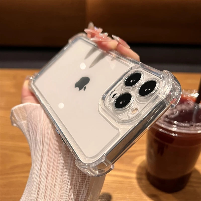 Luxury Shockproof Transparent Case For iPhone 15 14 13 12 11 Pro Max X AliExpress