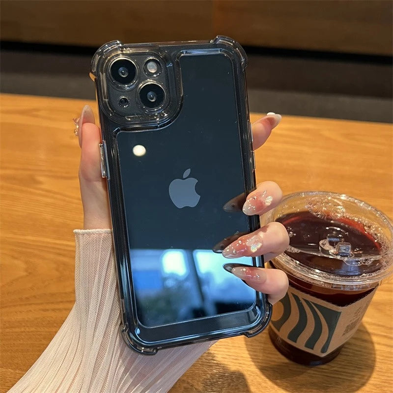 Luxury Shockproof Transparent Case For iPhone 15 14 13 12 11 Pro Max X AliExpress