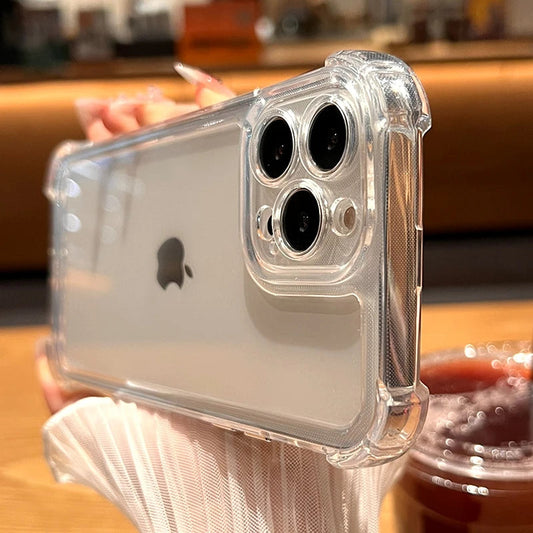 Luxury Shockproof Transparent Case For iPhone 15 14 13 12 11 Pro Max X AliExpress