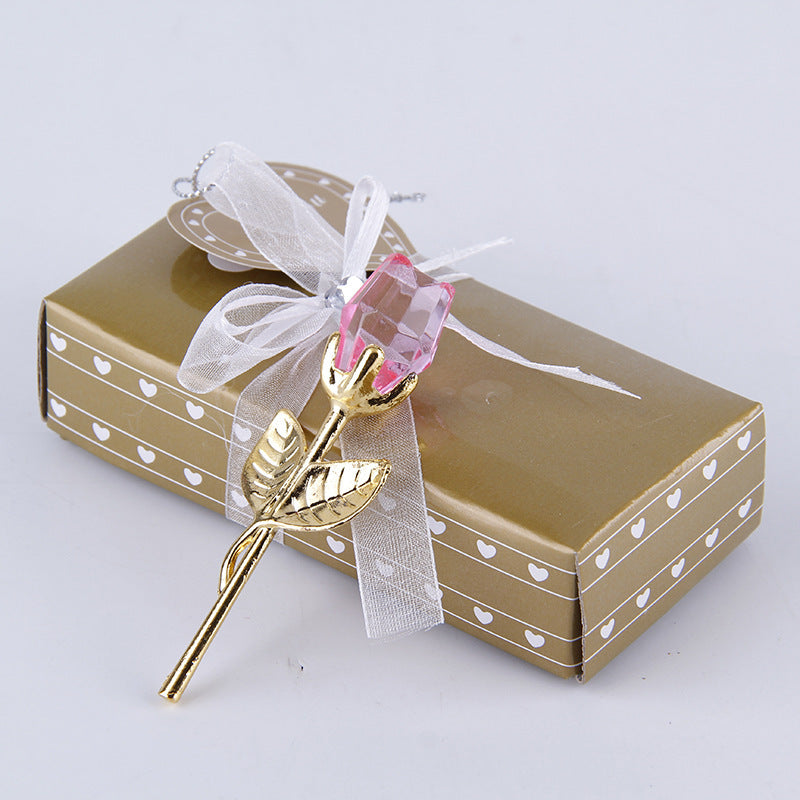 Mother's Day Creative Gift Crystal Rose Crafts Ornaments A&S Collection