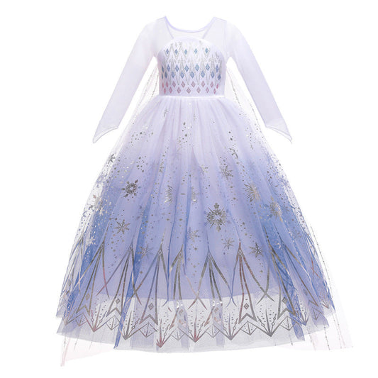 Elegant princess dress with snowflake patterns and a diamond design, perfect for special occasions A&S Collection
