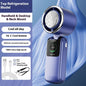 New Ice Pack High-Speed Handheld Eletirc Fan Speed Adjustable Folding Mini Fan Portable Outdoor Hanging Neck Small Fan A&S Collection
