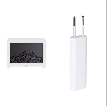 New Flame Aromatherapy Machine Colorful Essential Oil Diffuser Home Large Fog Volume Flame Humidifier 3D Flame Fireplace Machine A&S Collection