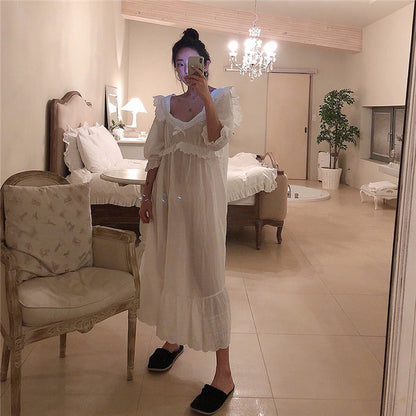 Korean version chic summer new women's foreign trade sexy lace lace home sleeping skirt home clothes wholesale A&S Collection