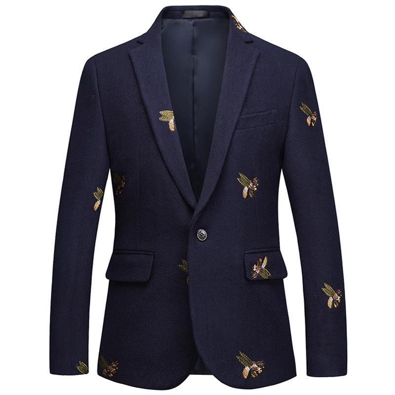 Bee embroidery Korean suit top A&S Collection