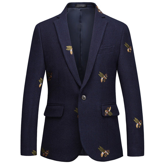 Bee embroidery Korean suit top A&S Collection