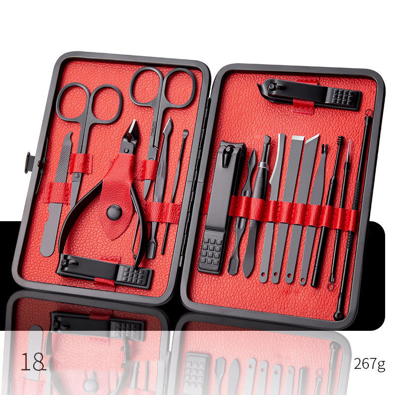 Professional Scissors Nail Clippers Set Ear Spoon Dead Skin Pliers Nail Cutting Pliers Pedicure Knife Nail Groove Trimmers A&S Collection