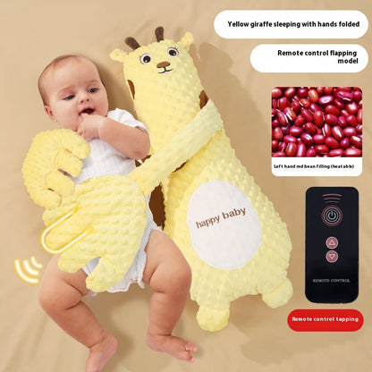 Infant Exhaust Pillow Hand Remote Controlled Soothing For Baby Sleep Cartoon Plush Toddler Comforting Hand A&S Collection