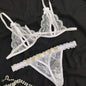 Custom Lingerie Set For Women Thong Panties Bra Set With Name Rhinestone Customized Thongs Personalized G-String Jewelry Gift CJ