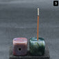 Exquisite crystal agate incense holders—add elegance to any space. CJ