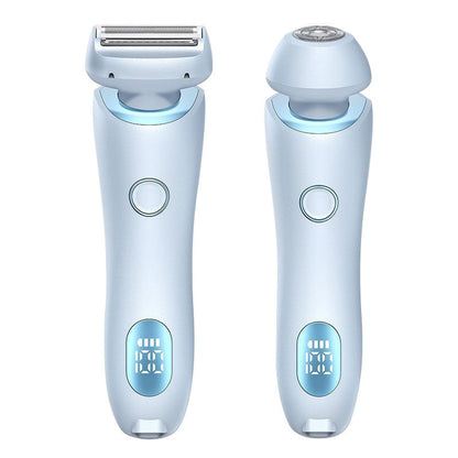 2 In 1 Hair Removal Epilator USB Rechargeable Trimmer Women Body Razor Face Leg Armpit Bikini Hand Pubic Shaver Hair Remover A&S Collection