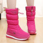 Winter New Plus Velvet Thick Cotton Shoes Thermal Middle Tube Waterproof Non-slip Boots A&S Collection