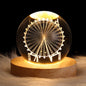 Luminous Starry Sky And Planets Moon Moon Crystal Ball Small Night Lamp Projection Ambience Light Creative Gift New Strange Gift A&S Collection