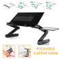 Adjustable Laptop Desk Stand Portable Aluminum Ergonomic Lapdesk For TV Bed Sofa PC Notebook Table Desk Stand With Mouse Pad A&S Collection