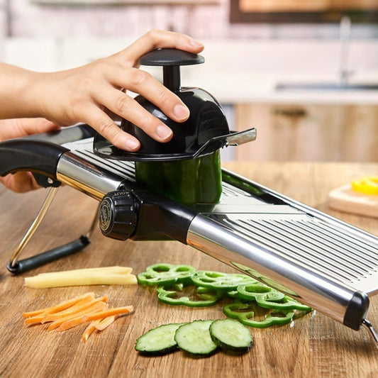Stainless Steel Chopper Set Mandolin Grater Slicer Cut Resistant Gloves A&S Collection