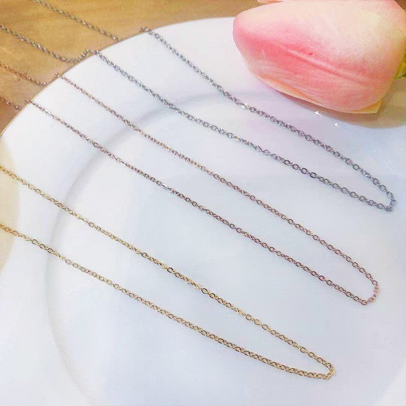 Fashion Titanium Steel Necklace - Light Luxury Design with Advanced Sense for Unique Style CJ
