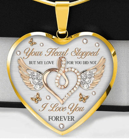 New drop glue peach heart necklace for your love never stops letter collar trend elegant women's style A&S Collection