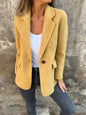 Ins Button Lapel Short Blazer Winter Fashion Commuter Jacket Outwear Women's Clothing A&S Collection