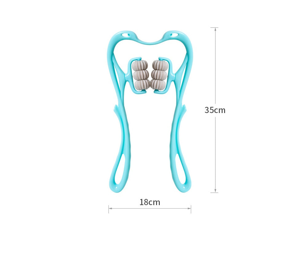 Multifunctional Manual Six-wheel Neck Massager Massage Relieve Roller Massage Tool A&S Collection