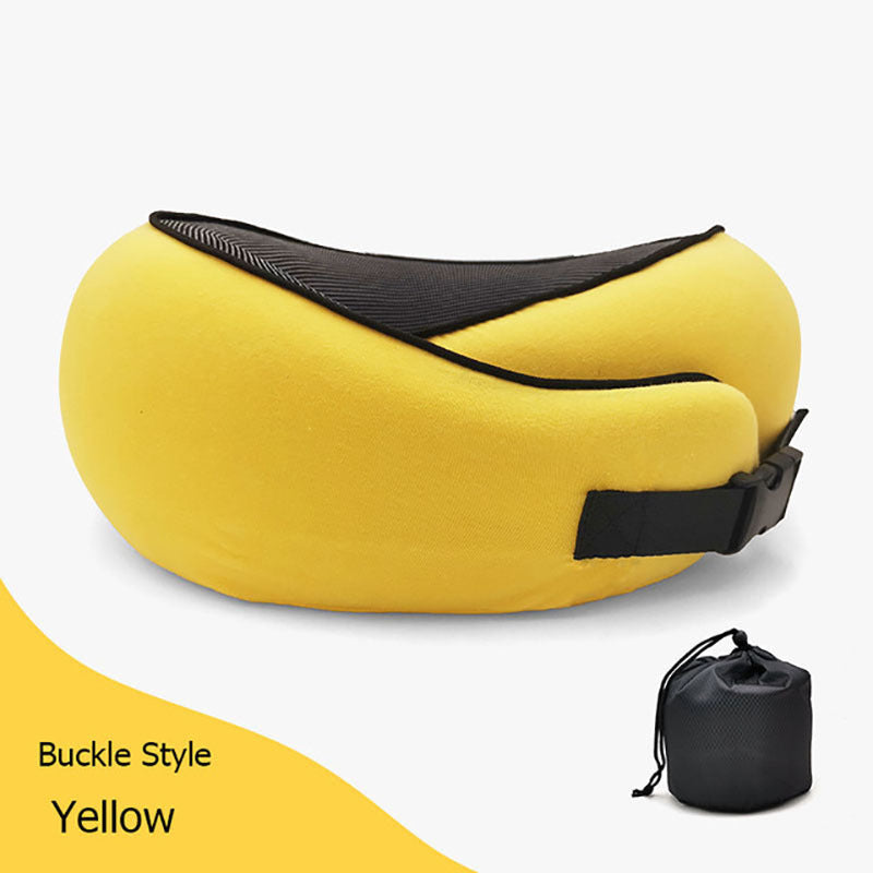Travel Neck Pillow Non-Deformed Airplane Pillow Travel Neck Cushion Durable U-Shaped Travel Memory Cotton Nap Neck Pillow A&S Collection