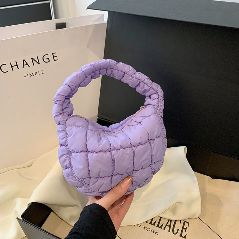 Chic pleated cloud bag: unique, spacious, and stylish A&S Collection