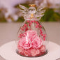 Eternal Flower Gift Box Angel Glass Cover Dried Rose Gift Box For Christmas New Year Valentine's Day Home Decor A&S Collection