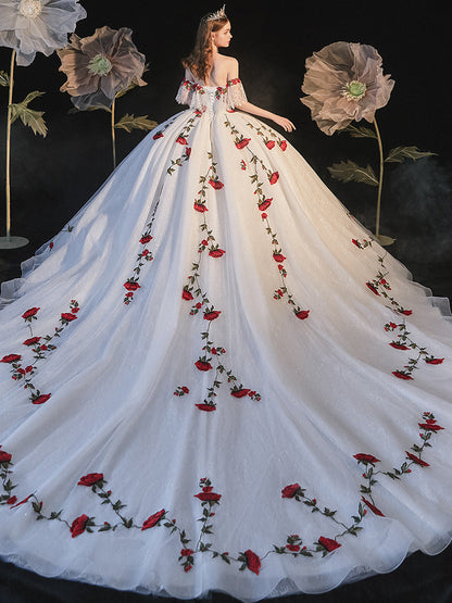 Temperament Bride Bra Trailing Mori Style Wedding Dress A&S Collection