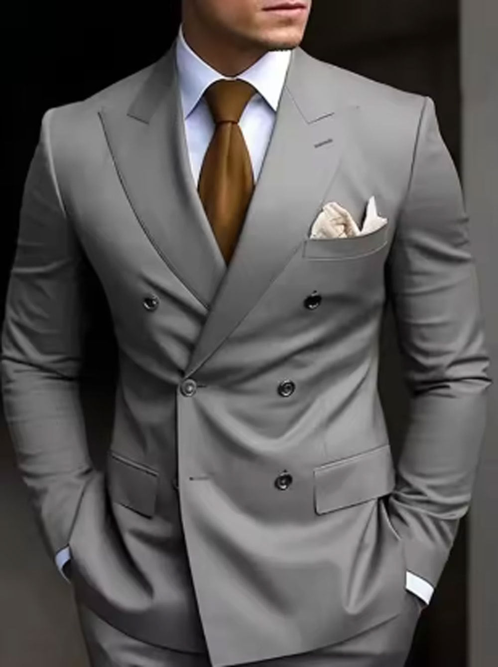 Men's Two-piece Suit Korean Style Slim Fit Business Best Man Casual Suit A&S Collection