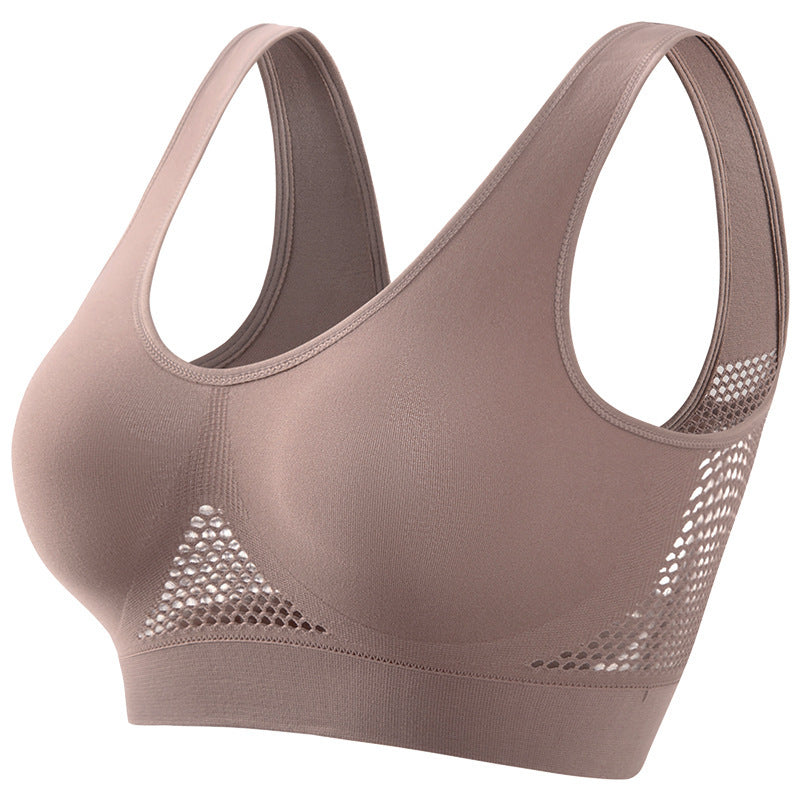 Plus Size Women's Small Chest Push-up Workout Running Yoga A&S Collection