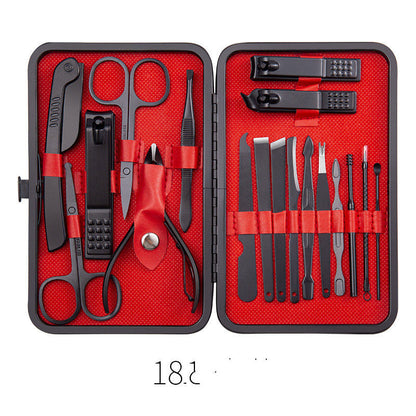 Professional Scissors Nail Clippers Set Ear Spoon Dead Skin Pliers Nail Cutting Pliers Pedicure Knife Nail Groove Trimmers A&S Collection